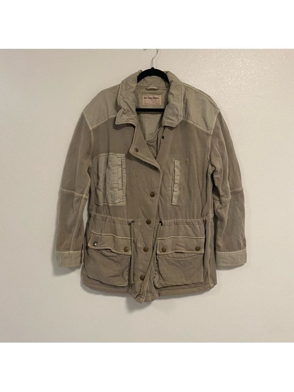 Free People Jacket Women Size XL Sweet Sage We the free Saturday Utility Jacket